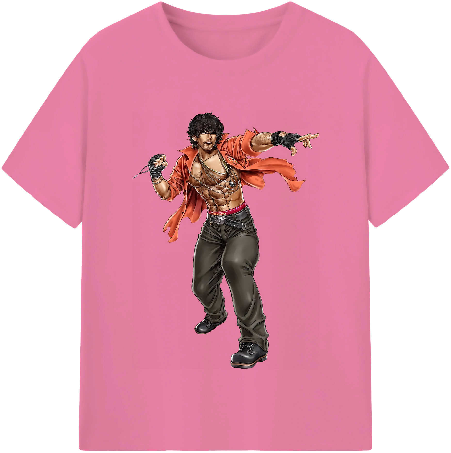 （画像用） 北斗の拳 Fist of the North Star 綿100％半袖Tシャツ（フロントプリント）